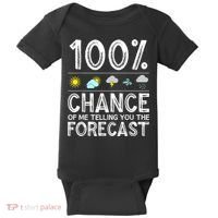Funny Meteorology Gift For Weather Enthusiasts Cool Weatherman Gift Baby Bodysuit thumb 0