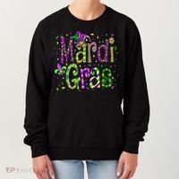 Funny Mardi Gras Parade Jester Hat Women's Sweatshirt thumb 0