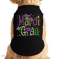Funny Mardi Gras Parade Jester Hat Doggie Tank thumb 0