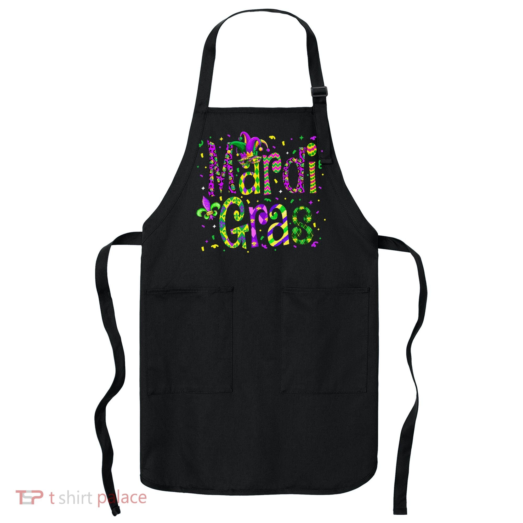 Funny Mardi Gras Parade Jester Hat Apron