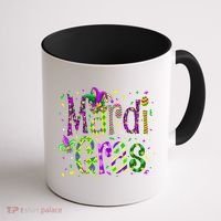 Funny Mardi Gras Parade Jester Hat Coffee Mug thumb 1