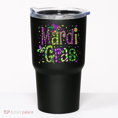Funny Mardi Gras Parade Jester Hat Tumbler
