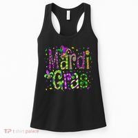 Funny Mardi Gras Parade Jester Hat Women's Tank Top thumb 0