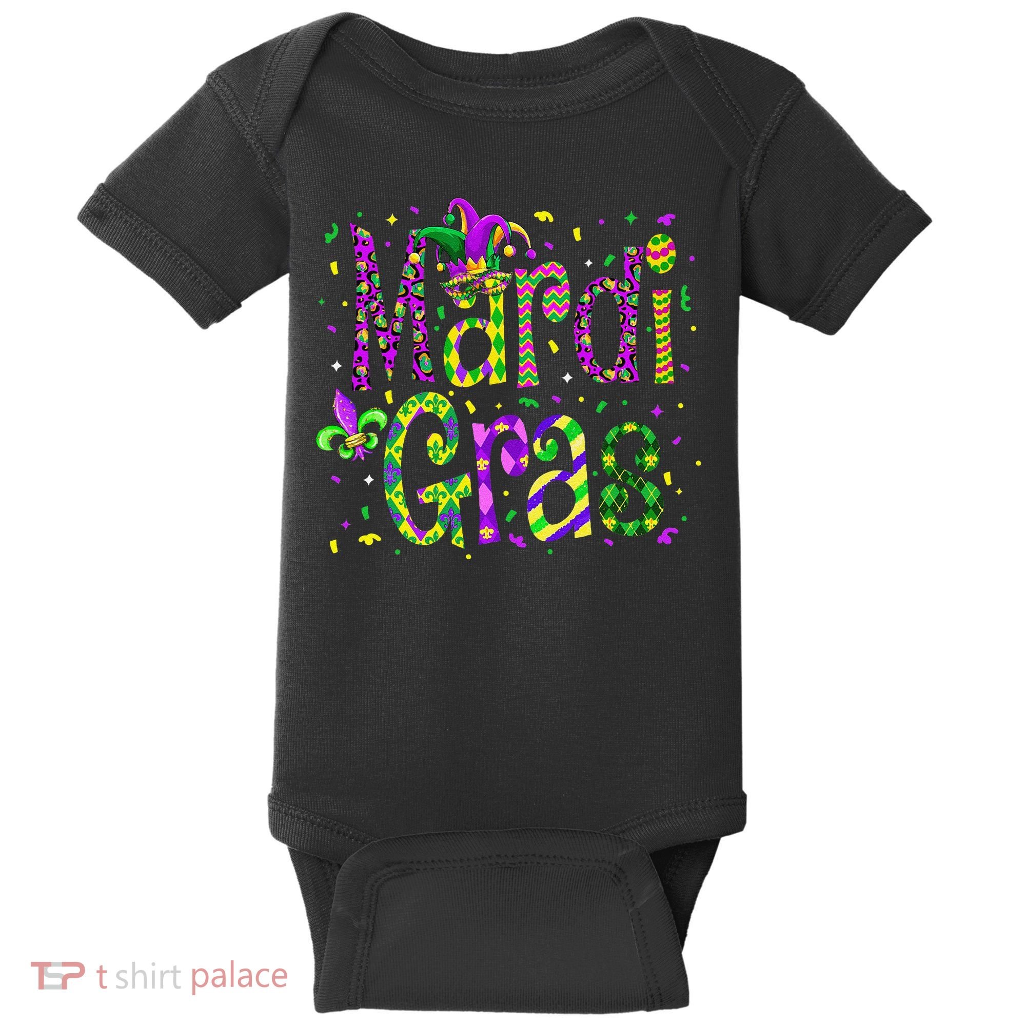 Funny Mardi Gras Parade Jester Hat Baby Bodysuit