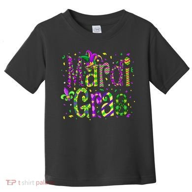 Funny Mardi Gras Parade Jester Hat Toddler T-Shirt