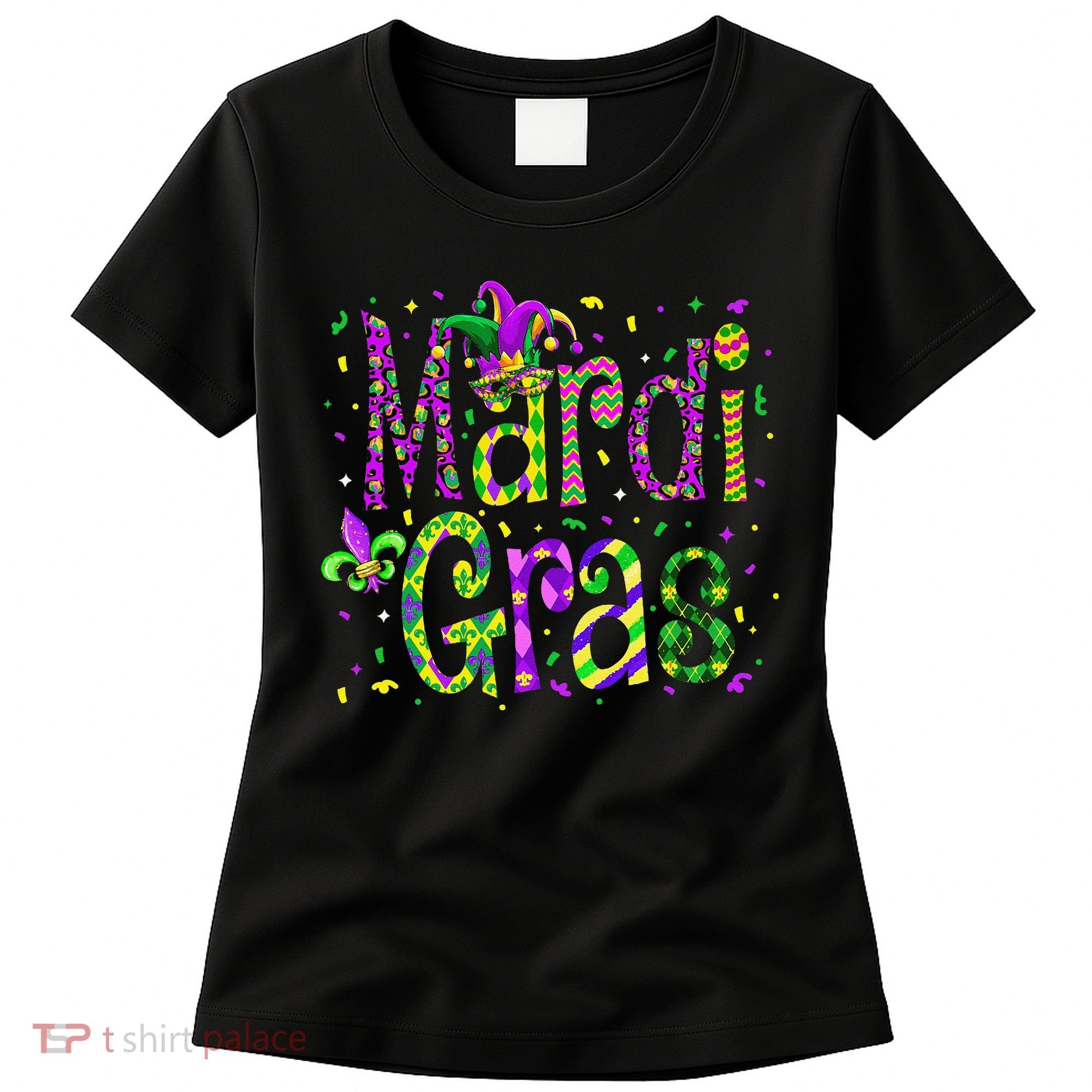 Funny Mardi Gras Parade Jester Hat Women's T-Shirt