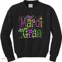 Funny Mardi Gras Parade Jester Hat Kids Sweatshirt thumb 0