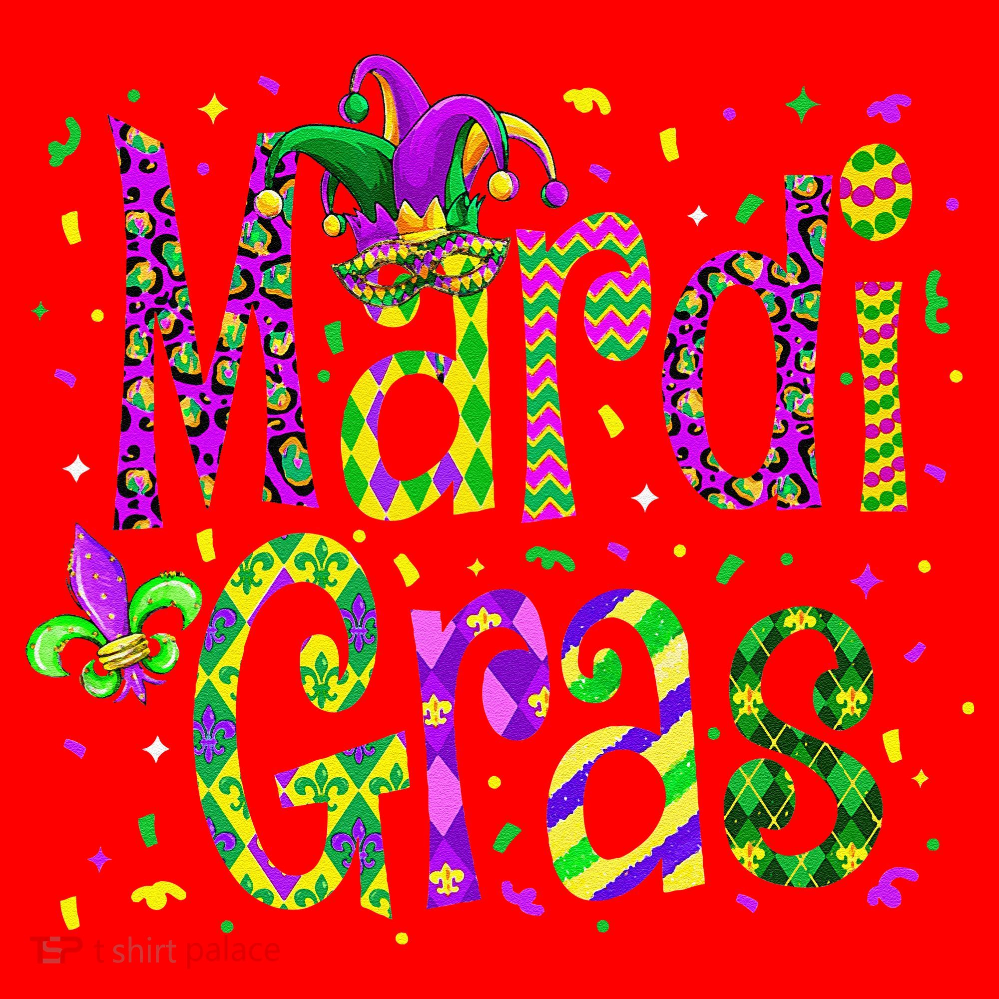 Funny Mardi Gras Parade Jester Hat Santa Hat
