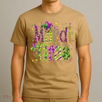 Funny Mardi Gras Parade Jester Hat T-Shirt thumb 3