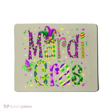Funny Mardi Gras Parade Jester Hat Mousepad