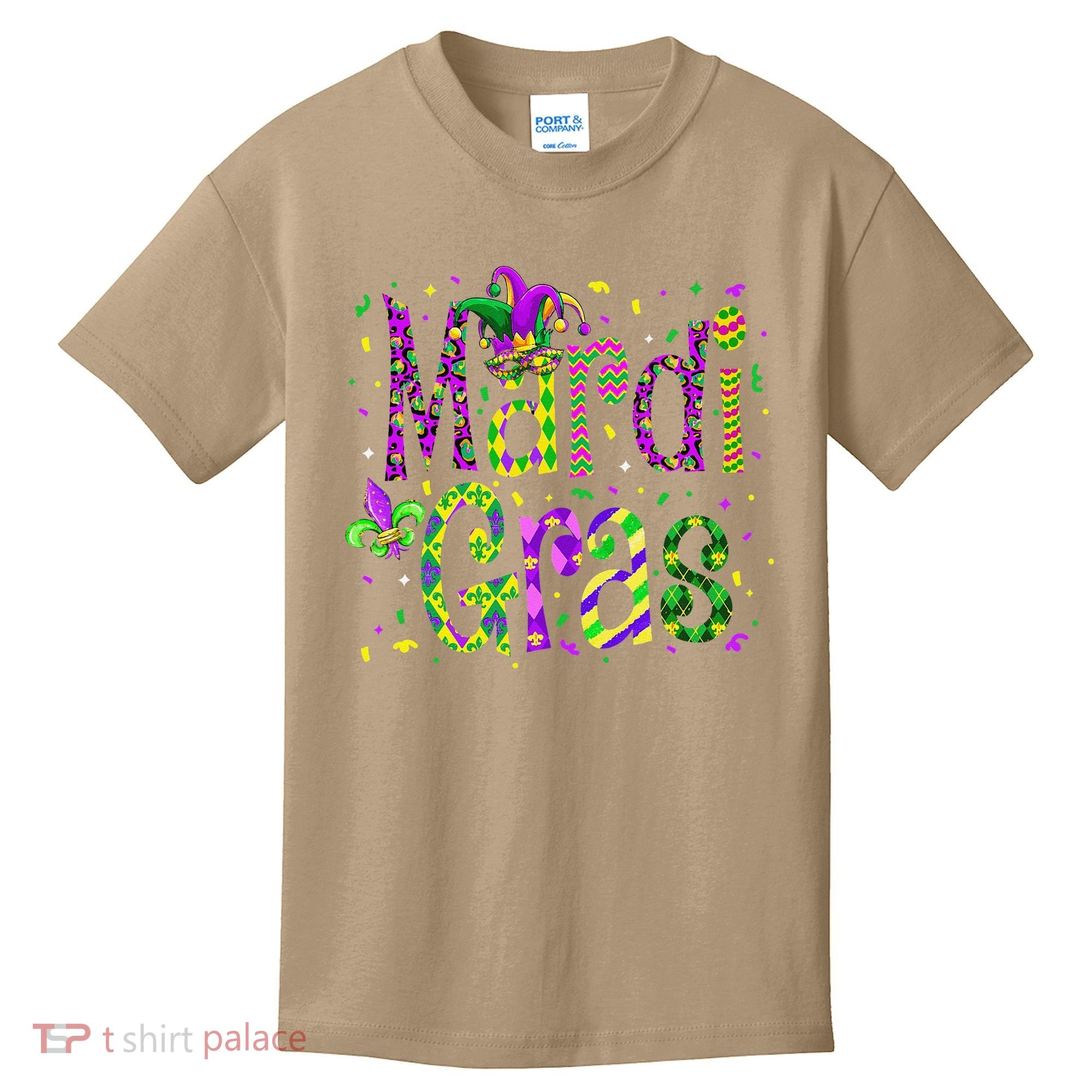 Funny Mardi Gras Parade Jester Hat Kids T-Shirt