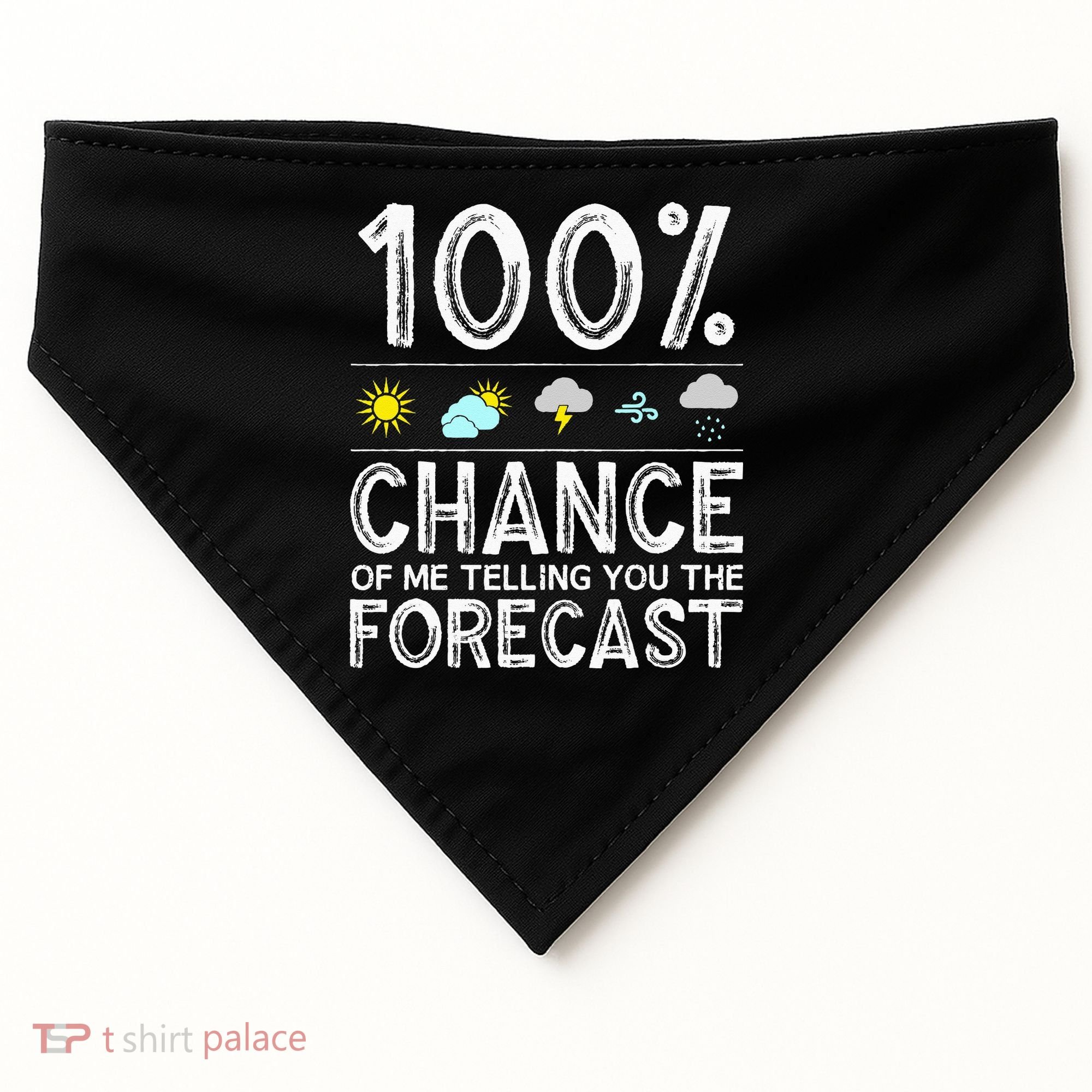 Funny Meteorology Gift Weather Enthusiasts Cool Weatherman (1) USA-Made Doggie Bandana