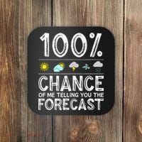 Funny Meteorology Gift Weather Enthusiasts Cool Weatherman (1) Coaster thumb 0