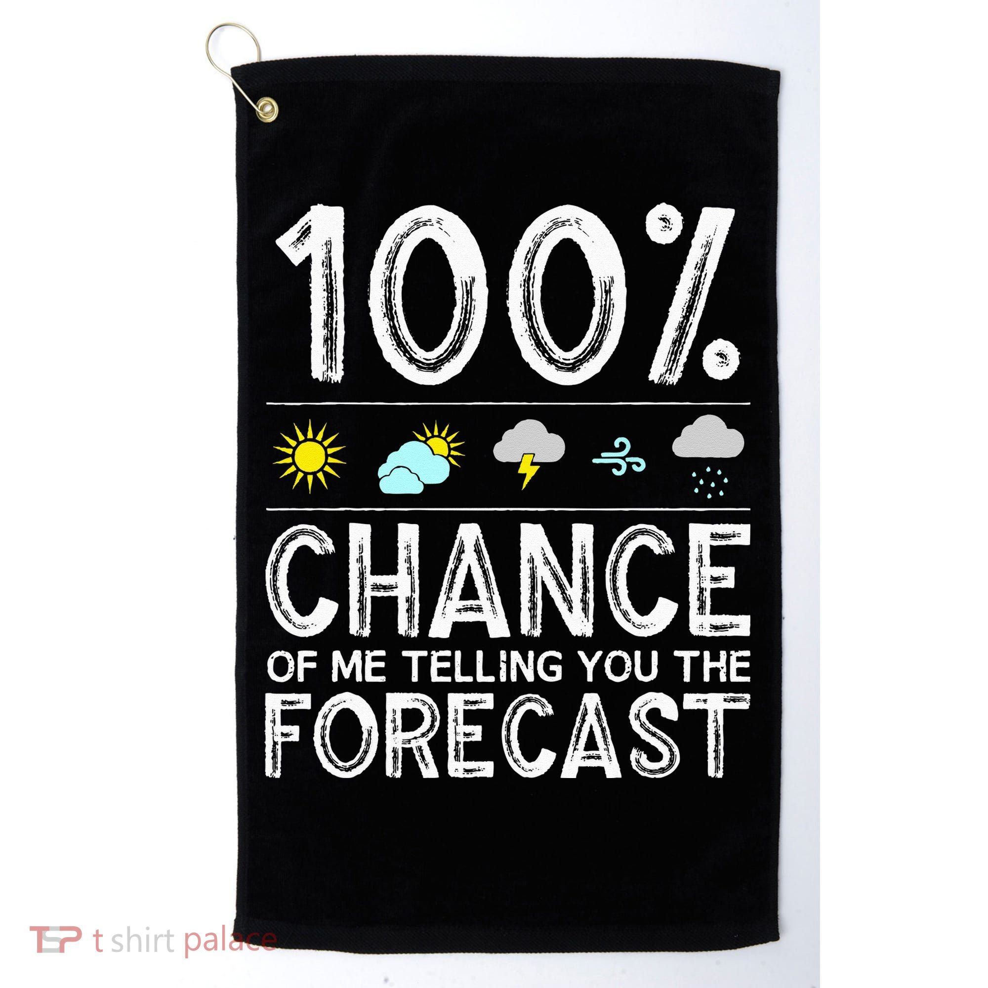 Funny Meteorology Gift Weather Enthusiasts Cool Weatherman (1) Golf Towel