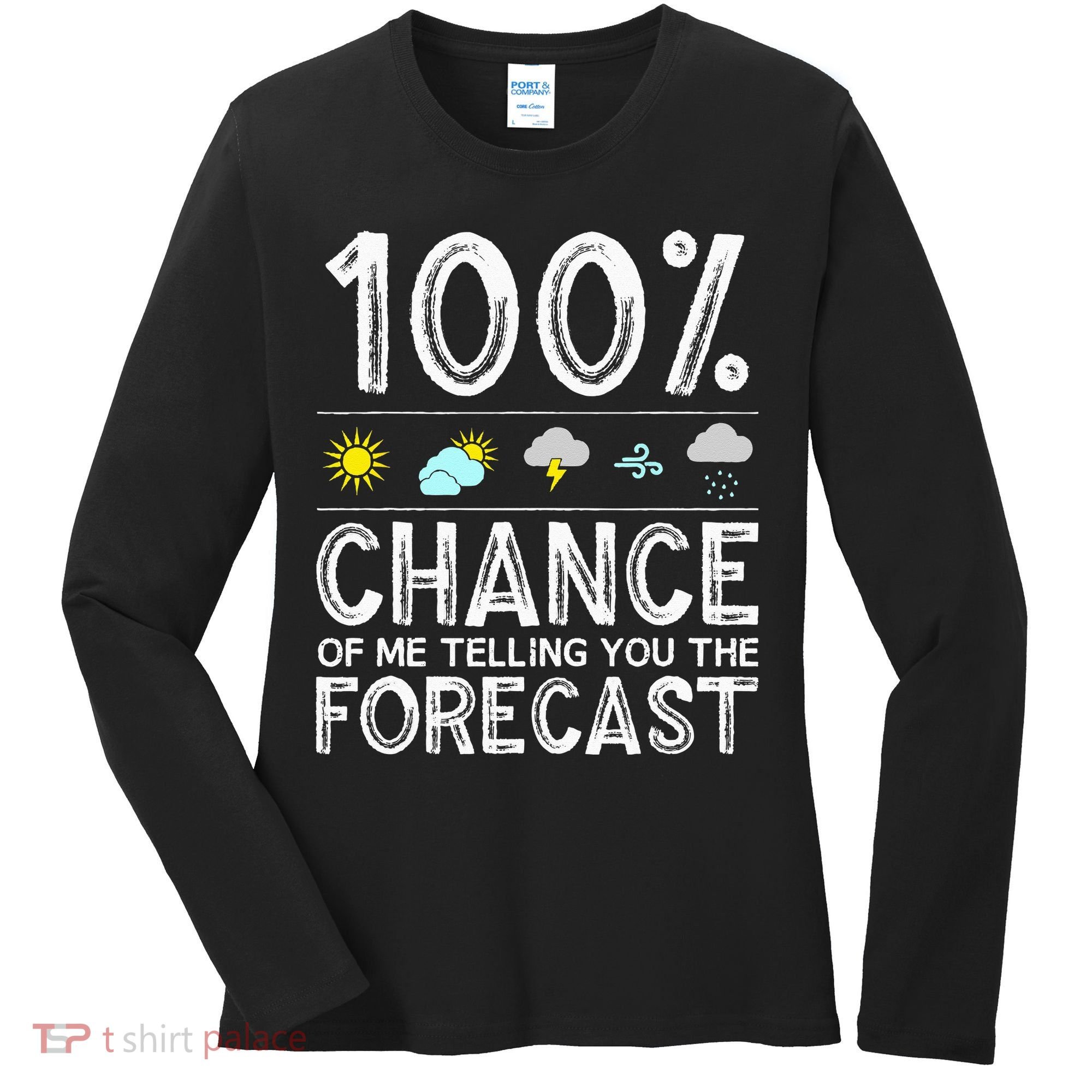 Funny Meteorology Gift Weather Enthusiasts Cool Weatherman (1) Women's Long Sleeve Shirt