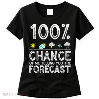 Funny Meteorology Gift Weather Enthusiasts Cool Weatherman (1) Women's T-Shirt thumb 0