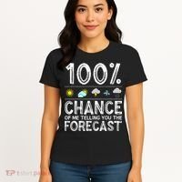 Funny Meteorology Gift Weather Enthusiasts Cool Weatherman (1) Women's T-Shirt thumb 4