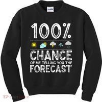 Funny Meteorology Gift Weather Enthusiasts Cool Weatherman (1) Kids Sweatshirt thumb 0