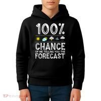 Funny Meteorology Gift Weather Enthusiasts Cool Weatherman (1) Kids Hoodie thumb 4