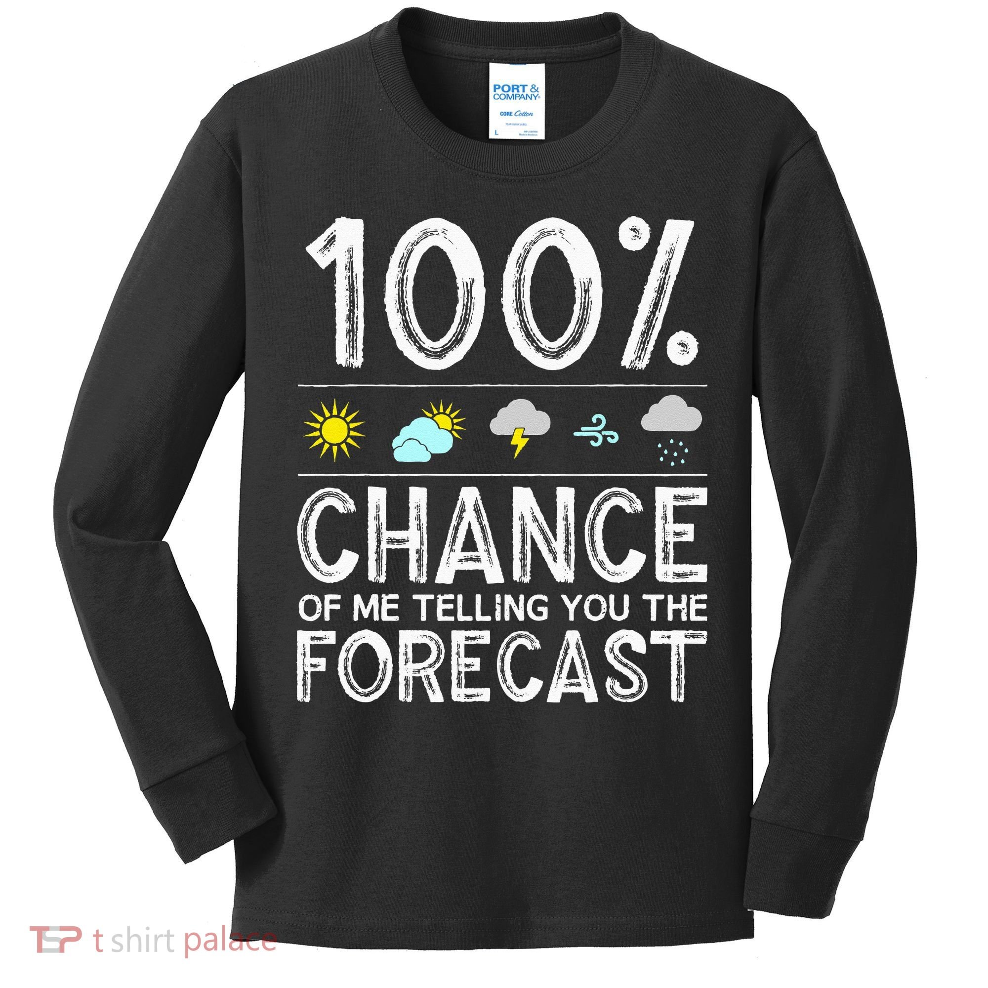 Funny Meteorology Gift Weather Enthusiasts Cool Weatherman (1) Kids Long Sleeve Shirt