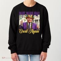 Funny Mardi Gras Donald Trump American Flag Women's Sweatshirt thumb 0