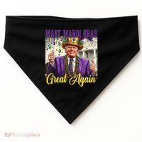 Funny Mardi Gras Donald Trump American Flag USA-Made Doggie Bandana thumb 0