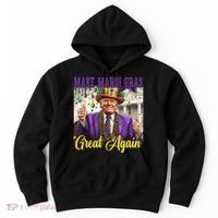 Funny Mardi Gras Donald Trump American Flag Hoodie thumb 0