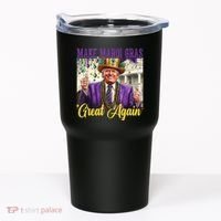 Funny Mardi Gras Donald Trump American Flag Tumbler thumb 0