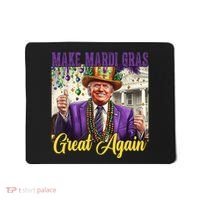 Funny Mardi Gras Donald Trump American Flag Mousepad thumb 0
