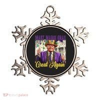 Funny Mardi Gras Donald Trump American Flag Ornament thumb 0
