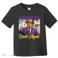 Funny Mardi Gras Donald Trump American Flag Toddler T-Shirt thumb 0