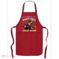 Funny Mardi Gras Donald Trump Mardi Gras American Flag Apron thumb 0