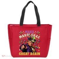Funny Mardi Gras Donald Trump Mardi Gras American Flag Tote Bag thumb 0