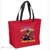 Funny Mardi Gras Donald Trump Mardi Gras American Flag Tote Bag thumb 2