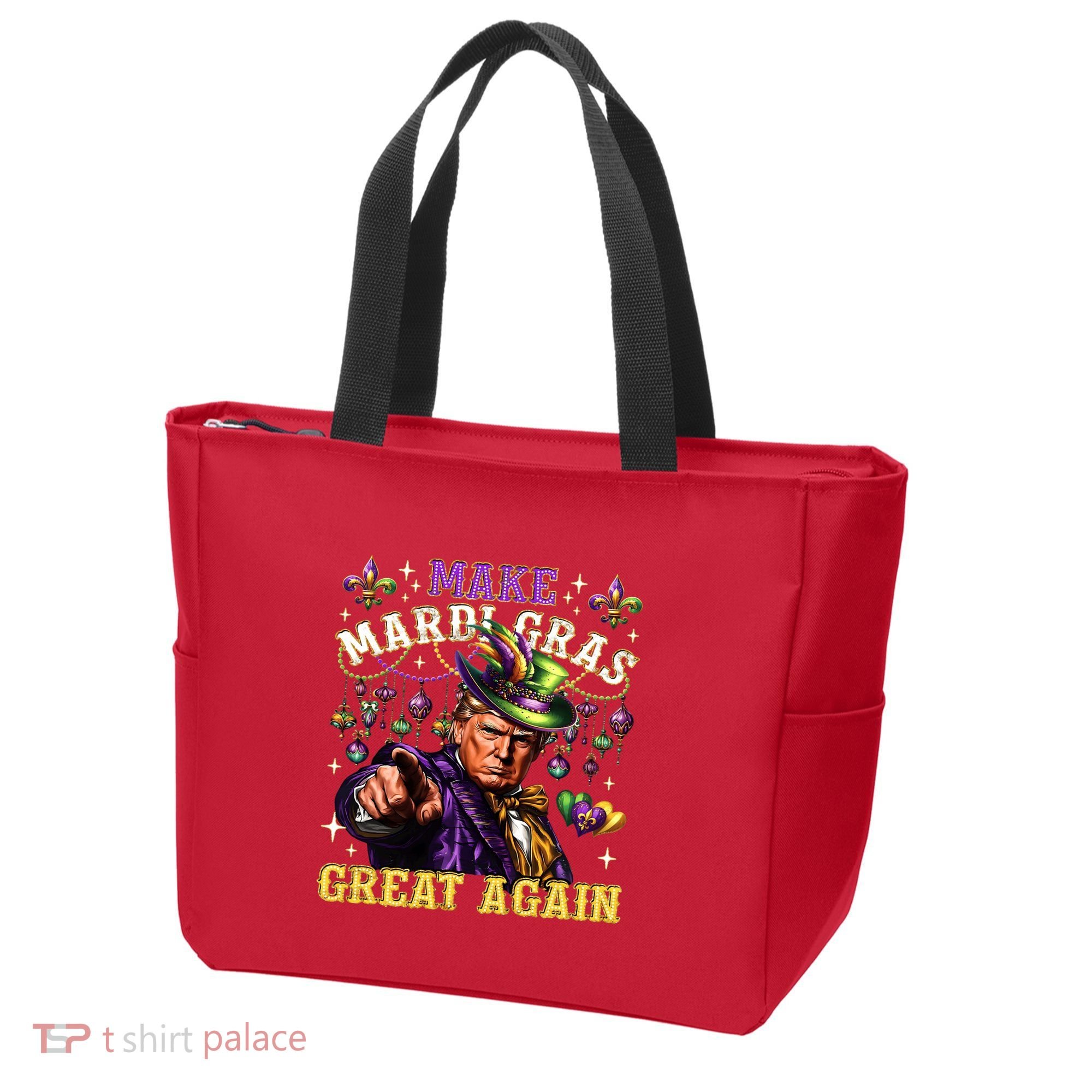 Funny Mardi Gras Donald Trump Mardi Gras American Flag Tote Bag