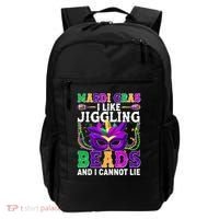 Funny Mardi Gras I Like Jiggling Beads And I Cannot Lie Backpack thumb 0