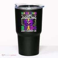 Funny Mardi Gras I Like Jiggling Beads And I Cannot Lie Tumbler thumb 0