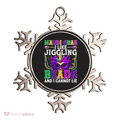 Funny Mardi Gras I Like Jiggling Beads And I Cannot Lie Ornament