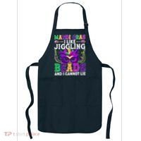 Funny Mardi Gras I Like Jiggling Beads And I Cannot Lie Apron thumb 0