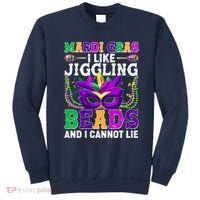 Funny Mardi Gras I Like Jiggling Beads And I Cannot Lie Sweatshirt thumb 0