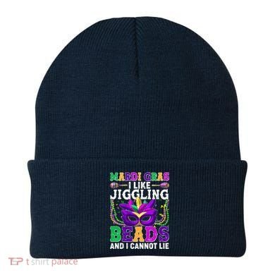 Funny Mardi Gras I Like Jiggling Beads And I Cannot Lie Beanie