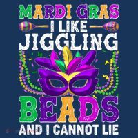 Funny Mardi Gras I Like Jiggling Beads And I Cannot Lie Toddler Hoodie thumb 2