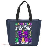 Funny Mardi Gras I Like Jiggling Beads And I Cannot Lie Tote Bag thumb 0