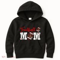 Football Mom Gift Kids Hoodie thumb 0