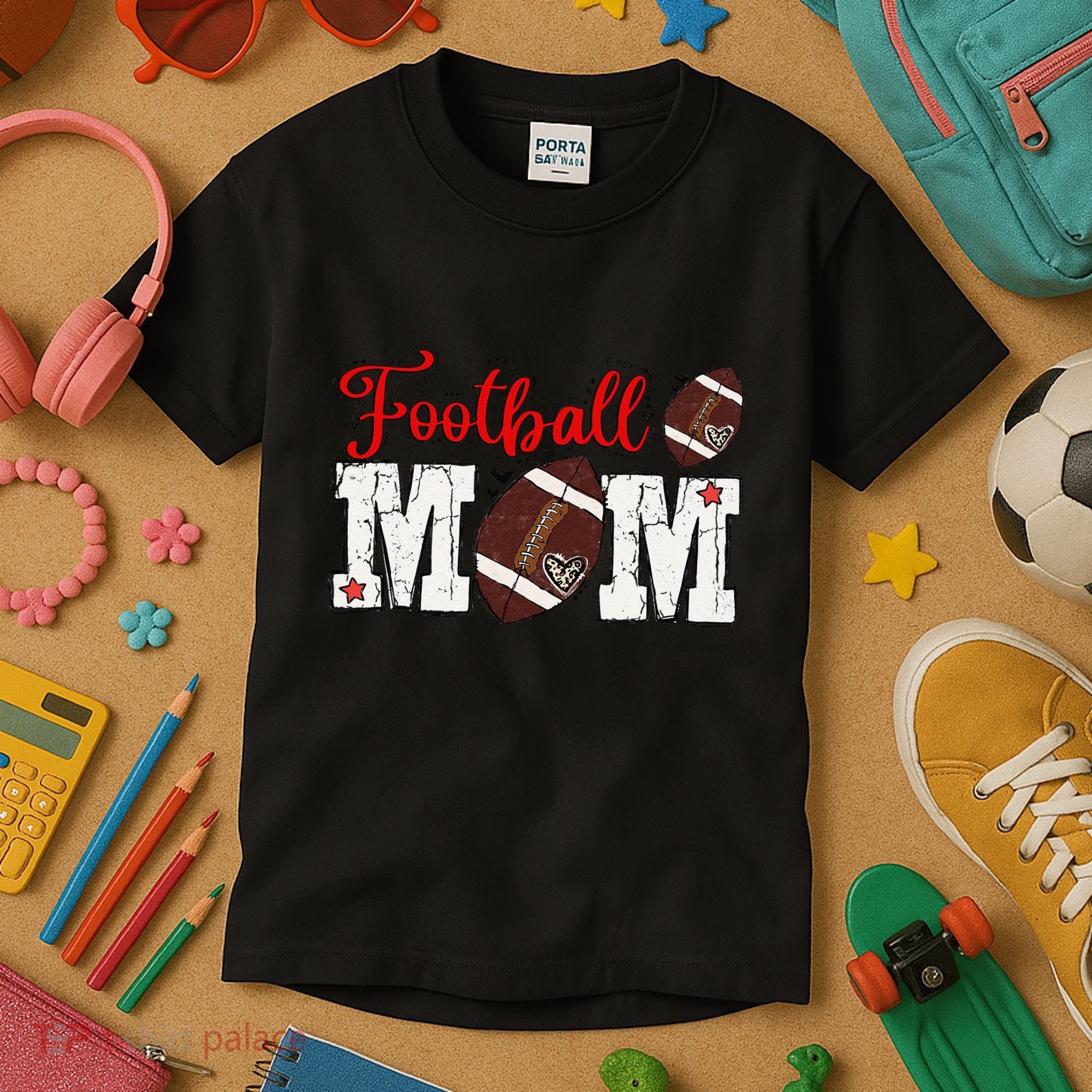 Football Mom Gift Kids T-Shirt