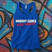 Fitness Motivation Gym Workout Nobody Cares Work Harder Gift Women's Tank Top thumb 3