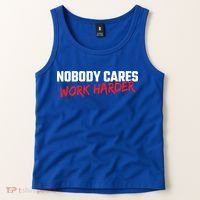 Fitness Motivation Gym Workout Nobody Cares Work Harder Gift Tank Top thumb 2