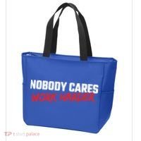 Fitness Motivation Gym Workout Nobody Cares Work Harder Gift Tote Bag thumb 3