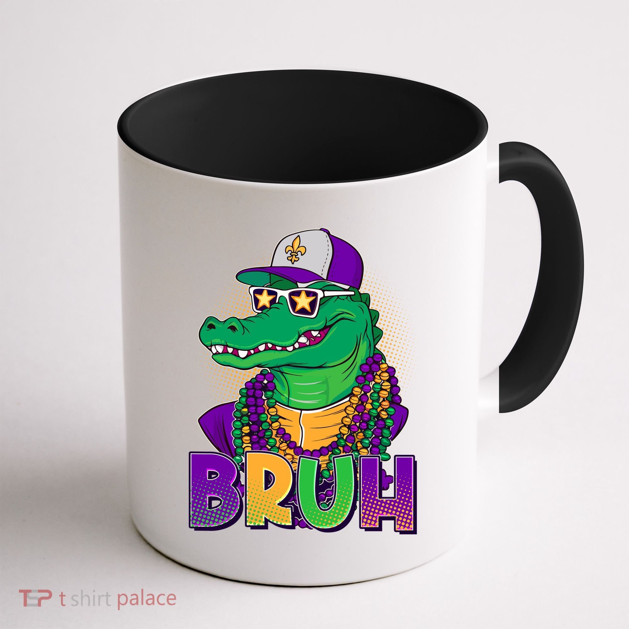 Funny Mardi Gras Bruh Alligator Coffee Mug