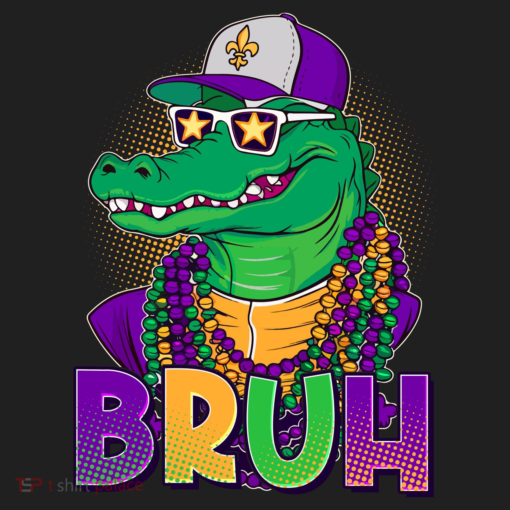 Funny Mardi Gras Bruh Alligator Tumbler